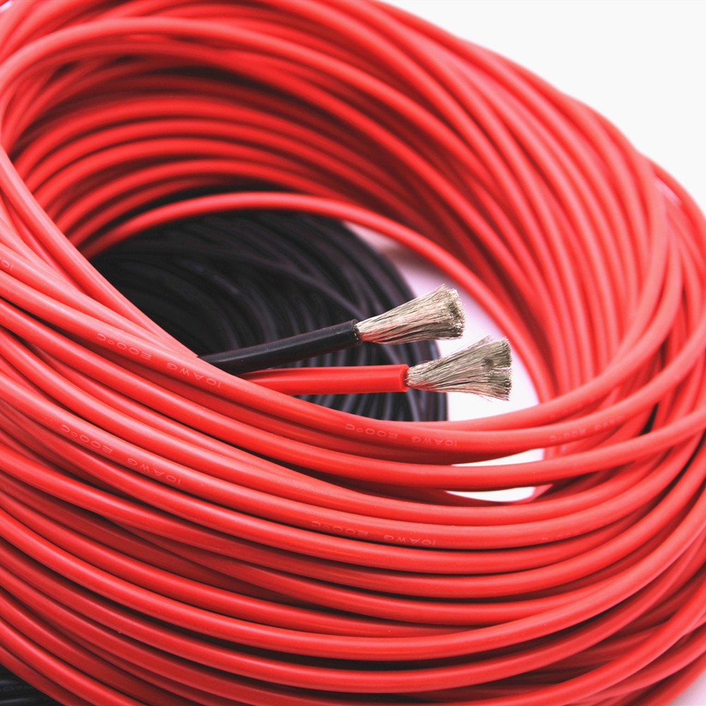 Cables De Alambre De Silicona Flexible De Alta Temperatura 10awg