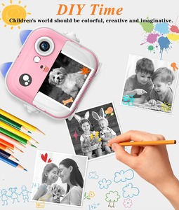 Cámara Instantánea para Niños con Papel Térmico, Mini Cámara BT, Regalos de Navidad y Cumpleaños, Video Digital Full HD, MicroSD, para Niñas y Niños Pequeños - Product Image 5
