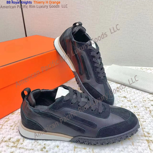 Zapatos Deportivos Casuales de Verano para Hombre Hiery Her, de Alta Calidad, con Suela Suave, Transpirables, con Forro de Malla y Cuero Genuino, Cerrados en Mezclilla - Product Image 5
