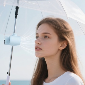 1200mAH Rechargeable Plastic Mini Turbo <b>Handheld</b> Outdoor Wearable Foldable Clip <b>Fan</b> with Brushless Motor English - Product Image 6