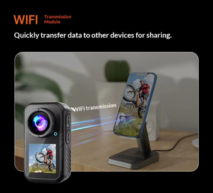 Cámara de Acción 5K 30fps, Cámara Deportiva Subacuática 4K 60fps, WiFi, Pantalla Táctil, Estabilización EIS, Resistente al Agua 30M, Cámara para Casco de Bicicleta - Product Image 3