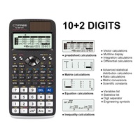 Calculatrice scientifique transfrontalière FX991EX, 552 fonctions, matrice, solution complexe, équation, énergie solaire, étui rigide coulissant
