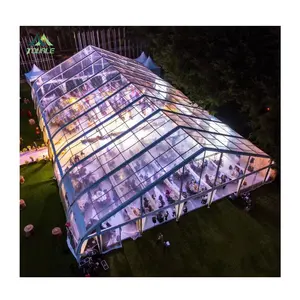 واضح أعلى خيمة خيمات حفلات زفاف للحزب 40x20m ل 500 الناس الألومنيوم إطار الصين سرادق خيمة