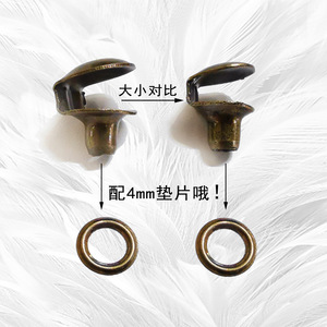 Hebillas Redondas de Cobre de 8mm y 10mm, Hebillas Duraderas para Joyería, Accesorios para Bolsos, Remaches Decorativos para Manualidades - Product Image 3
