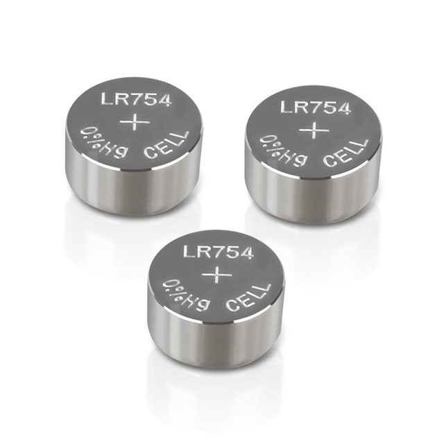 Alkaline AG5 Button Cell Battery Non-Rechargeable LR754 1.5V for Watch