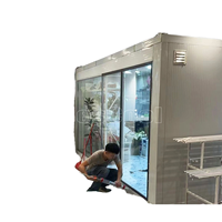 Chambre froide de plain-pied à haute efficacité énergétique et faible consommation, type conteneur, avec unité Copeland 100% visible