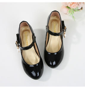 118 Nouveau design de haute qualité pour enfants Dernière plate-forme Chaussures habillées en caoutchouc pour enfants Chaussures à talons hauts pour filles - Product Image 5