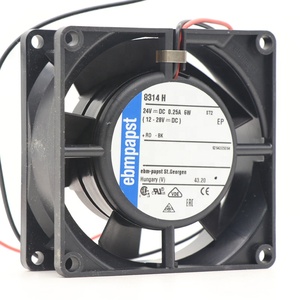 Ventilador Axial de Refrigeración ebm-papst 8314H 24V DC 80mm para Gabinetes de Control Industrial y Equipos - Product Image 1