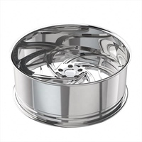 Jantes forgées BZY en 2 pièces, style Rucci, à déport profond, 24 et 26 pouces, entraxes 5x114.3, 5x127, 6x139.7, jantes forgées par rotation, pour camion de luxe, jantes OEM SEMA