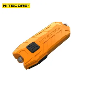 NITECORE tüp 45 lümen 24 metre 35g USB şarj edilebilir EDC Mini LED anahtarlık el feneri