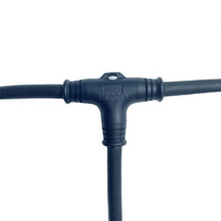M12/M14/M16 // M19 3 broches mâle/femelle LED câble moulé élevage de bétail ligne électrique IP65 connecteur en T étanche