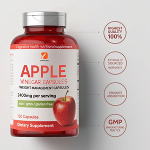 Custom Adult <strong>Apple</strong> <strong>Vinegar</strong> <strong>Capsules</strong> for Weight Management Digestive Health &amp; Immune Support with Dietary Fiber (150 <strong>Capsules</strong>) - Product Image 4