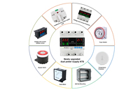 ATS AC à alimentation simple/double, protection contre les surtensions/sous-tensions, isolation complète L/N, protection contre les surtensions/sous-tensions, séquence de temporisation