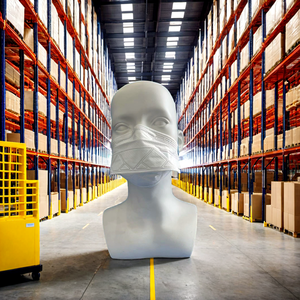 Factory Wholesale Disposable KN95 5-Layer <strong>Anti</strong>-Dust Face <strong>Mask</strong> with Adjustable Nose Clip &amp; Comfortable Fit (Duckbill Style) - Product Image 1