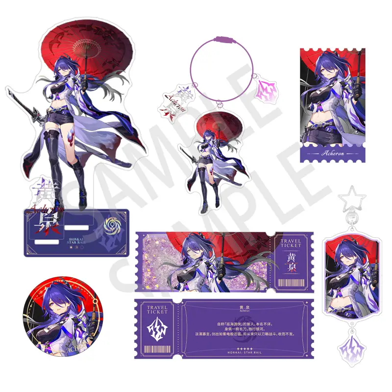 Soporte Acrílico de Buena Calidad, Figura de Aventurina, Cisne Negro, Luciérnaga, Standee, Honkai Star Rail, Anime, 15 Estilos