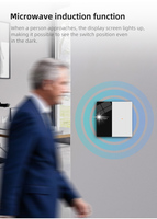 Interrupteur intelligent ZigBee Smart Life APP 12 3 4 Gang EU Contrôle vocal AI Affichage LED Induction micro-ondes Automatisation domestique Module DIY