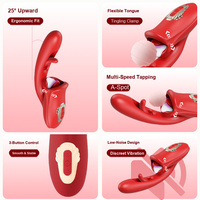 Vibrateur lingual et pince buccale 3 en 1, 10 modes de stimulation, silicone, point G, rechargeable USB, OEM ODM, logo personnalisé