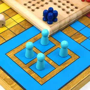 مجموعة ألعاب خشبية للكبار, ألعاب خشبية عالية الجودة مجموعة ألعاب خشبية شطرنج قطعة خشبية