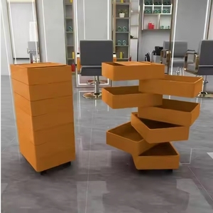 Carrito Auxiliar Rodante para Salón de Belleza y Peluquería, con Ruedas, Mueble de Salón, Plástico Moderno - Product Image 1