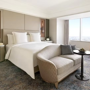 Fabricant de mobilier de chambre d'hôtel de luxe, mobilier sur mesure en cuir véritable moderne pour projet 5 étoiles au Moyen-Orient - Product Image 1