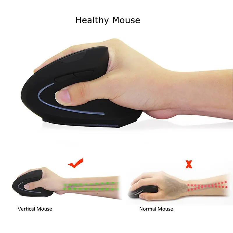 Wireless Ergonomic Mouse Vertical Mouse Computer Laptop 2.4G Wireless Ergonomic Wireless Mouse