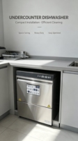 Lavavajillas Eléctrico Compacto para Debajo del Mostrador, Ideal para Pequeños Bares, Cafeterías y Restaurantes Comerciales