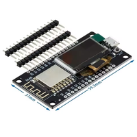Placa de desarrollo NodeMCU ESP8266 con pantalla OLED de 0,96 pulgadas, módulo Wi-Fi CH340G ESP-12F, USB tipo C para Arduino/Micropython