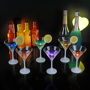Bán hàng nóng ánh sáng thủy tinh LED rượu sâm banh thủy tinh nhỏ Cốc Led ánh sáng lên nhấp nháy rượu vang cốc - Product Image 4