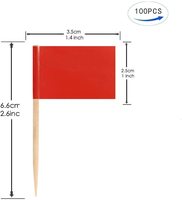 Toptan DIY Çift Taraflı Baskılı Boş Pasta Süsleri Kürdan Bayrakları Parti Süslemeleri Yeni