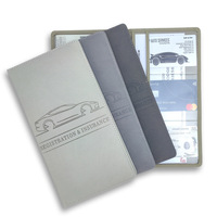Accesorios personalizados para vehículos, portadocumentos para licencia de conducir, cierre magnético, cuero PU, carpeta de registro y seguro de coche