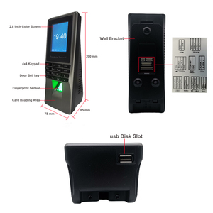 Wifi sinh trắc học vân tay kiểm soát truy cập cửa với thời gian tham dự RFID Proximity Đầu đọc thẻ - Product Image 3
