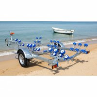 Remorque marine Hyroad 6460x2200mm de haute qualité, matériau galvanisé à chaud, capacité de 1000 kg, fabriquée en Chine pour les bateaux de moins de 5,5 m