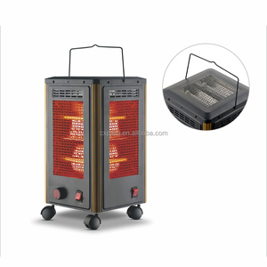 Calentador Facial Portátil de 2000W, 10 Elementos, 5 Ajustes, Ruedas Giratorias, Protección Antivuelco, Termostato Ajustable, para Baño - Product Image 1