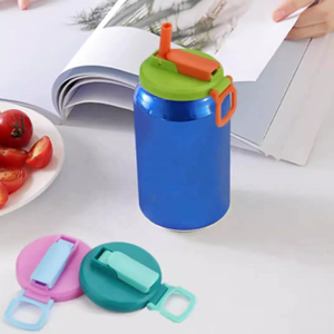 Tái Sử Dụng BPA Miễn Phí Nhựa Rơm Soda Có Thể Bao Gồm Bị Rò Rỉ Bằng Chứng Pop Đóng Hộp Có Nắp Đậy Màu Soda Có Thể Có Nắp Đậy Với Rơm - Product Image 1