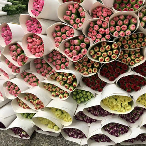 Cestas Colgantes Decorativas con Flores Naturales de Clavel Recién Cortadas - Más de 40 Colores, 60 cm de Largo, para el Día de la Madre, el Día de la Mujer, Bodas - Product Image 2