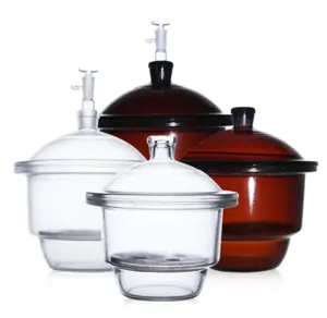 OUTLET STORE Discount LAB Amber or clear glass Vacuum Desiccator With Porcelain Plate