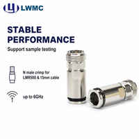 Connecteur mâle LWMC à sertir pour câble LMR500 et câble de 13 mm jusqu'à 6 GHz VSWR 1.3 MAX