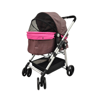 Outdoor Waterproof Lightweight Folding 4-<strong>Wheel</strong> Aluminum Alloy <strong>Pet</strong> Carriage <strong>Trolley</strong> for Small Dogs &amp; Cats-Durable Classic Design - Product Image 1