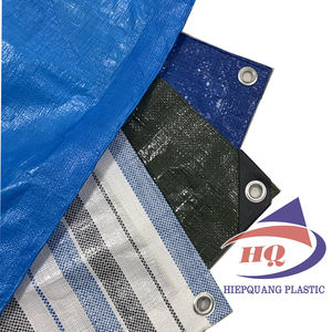 Feuilles de bâche PE Feuilles de PE imperméables en couleur laminage 2 faces avec tissu plastique personnalisable lourd - Product Image 4