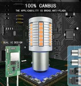 Señal de giro Led, 30w, 45smd 3030, sin hiperflash, Canbus 1156, 3156, 7440, Ba15s, Bau15s, P21w, Py21w, T20, T25, barra Led Bau15s, 10w, Rojo - Product Image 3