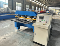 Machine de formage de tuiles de toit trapézoïdales en aluminium avec boîte de vitesses, contrôle PLC, largeur d'alimentation de 1000 mm, fonctionnement automatique, 380V