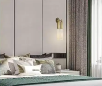 OEM Bronze Décor maroc led Source de lumière moderne applique tube style nordique simple tête mur souris