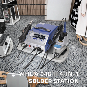 Stazione di Dissaldatura YIHUA 948-II con Pistola ad Aria Calda, Saldatore e Penna Aspirante 4 in 1, Nuovo Modello Intelligente AC 110-240V, Garanzia 1 Anno - Product Image 2