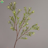 Künstliche Pflanzenblätter, Plastikzweige mit Blüten, lange Stielzweige für Arrangements, Thanksgiving, Hochzeit, Weihnachten, Ostern