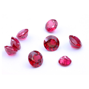 Kleine Größe 1,0mm bis 2,5mm Laborgezüchteter Rubin Edelstein GRC-Zertifikat Rundschliff Laborgezüchteter Saphir für Schmuck - Product Image 1