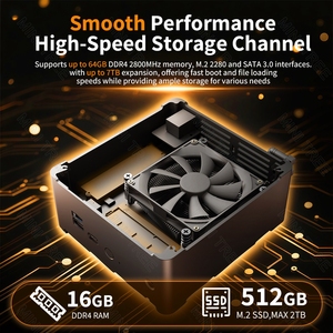 Mini PC Fan Intel <span class=keywords><strong>Xeon</strong></span> E-2186M E-2276M E-2286M Ordinateur de Bureau Professionnel Double LAN DDR4 M.2 NVME WiFi HD2.0 DP Type-C Win10 Win11 - Product Image 4