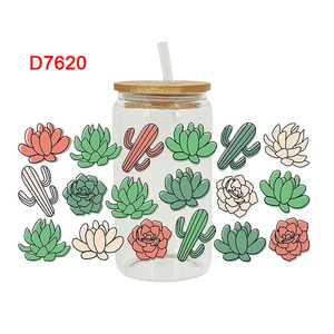 สติกเกอร์พิมพ์ลายการ์ตูน<span class=keywords><strong>ดอก</strong></span>ไม้ ฟุตบอล โบว์ <span class=keywords><strong>ปลา</strong></span> สัตว์ ขนาด 23*11 ซม. 16 ออนซ์ สำหรับติดแก้วน้ำ ขวดพลาสติก แก้วมัค ด้วยเทคนิค UV DTF - Product Image 5