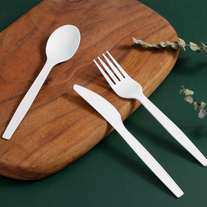 Juego de Cubiertos Desechables de Plástico PLA de Alta Calidad al por Mayor, Cuchara, Tenedor y Cuchillo Ecológicos - Product Image 3