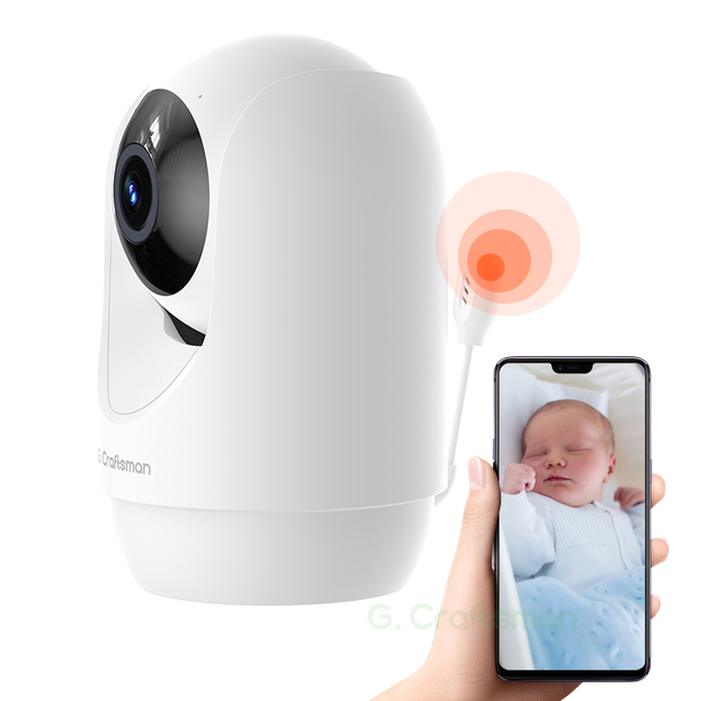 Y1(AG) Baby Monitor 2.4G 5G Dual WIFI Camera Two-way Audio Crying Detection 360 Auto Tracking AlexaAmazon Google Home Security