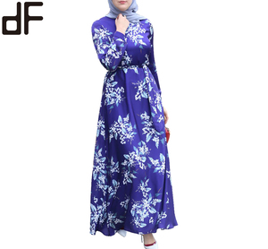 <strong>New</strong> <strong>Model</strong> <strong>Abaya</strong> in Dubai Custom 100% Polyester Printed Style Long Sleeve Maxi Dress Fashion Modern Moroccan Style Kaftan Dresses - Product Image 4